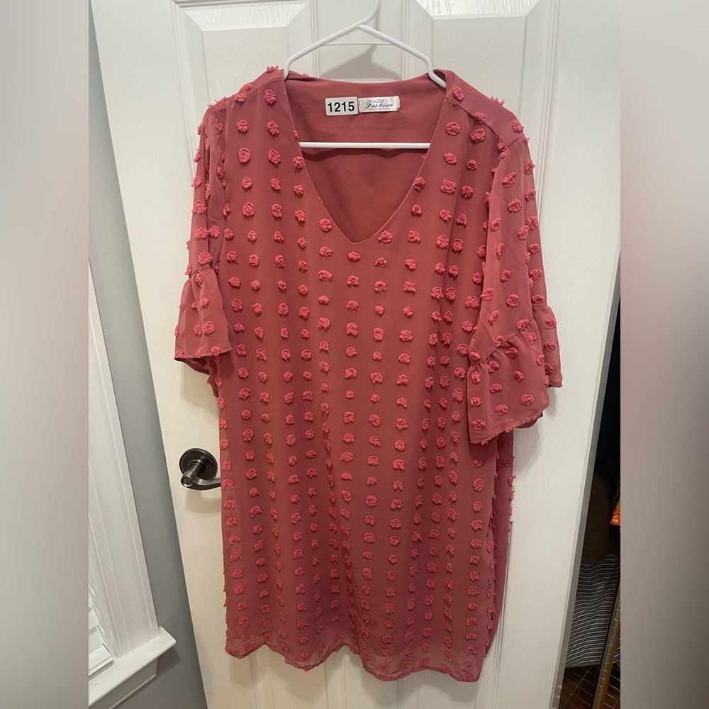Fashian Collection Rose V-Neck Dress - Picture 2 of 10